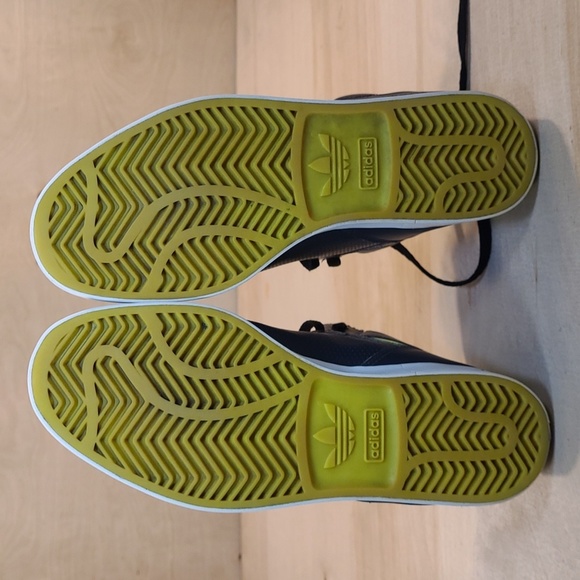 Adidas Mens Grey/Yellow High Top Sneakers - Picture 8 of 10